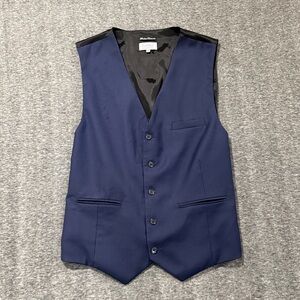 Cartier Men's Uniformes Vest Navy Black Wool Waistcoat Size 54 IT Fits‎ 44 US